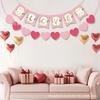 Valentinstag Partyflagge Liebe Valentinstag Paar Feiertagsdekoration Flagge Partydekoration Banner