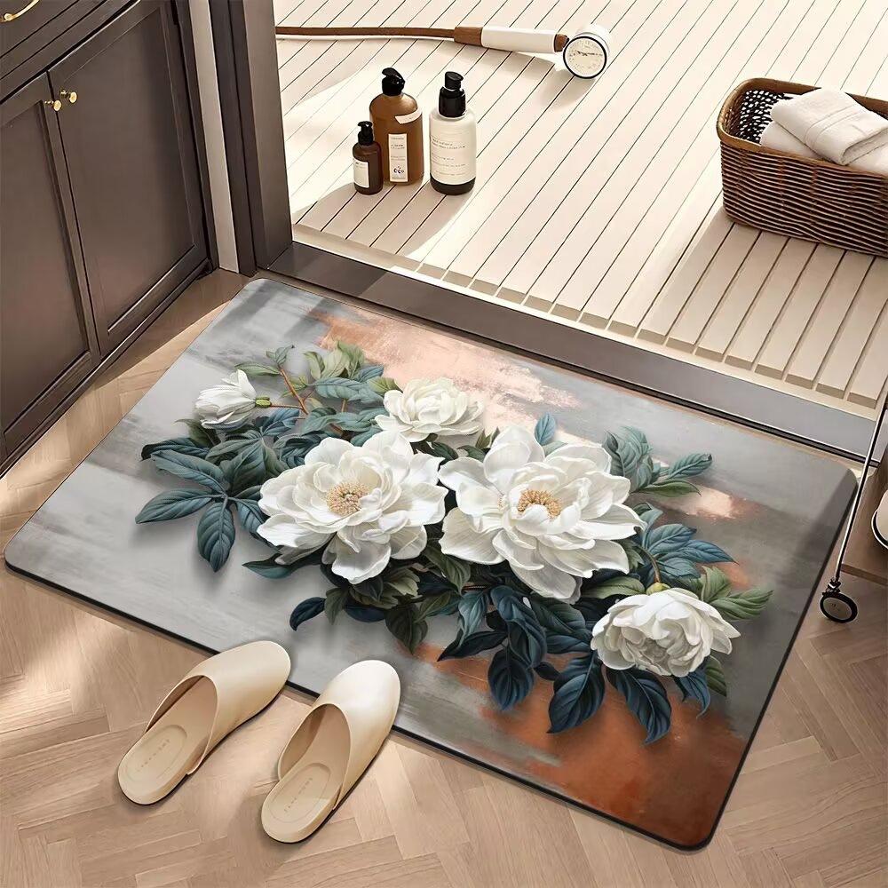 Bathroom Floor Mat Quick Drying Floor Mat Bathroom Carpet Dirt Resistant Wear-resistant Easy To Maintain Mat