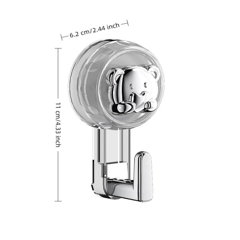 Powerful Suction Cup Hooks Traceless Heavy Duty Robe Towel Hook Keys Clothes Bag Hanger Hook Bathroom Kitchen Organizer Hook