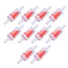 10 Stück Rückschlagventil 4mm PP Luftpumpe Aquarium 1-Wege Wasserstopp-Rückschlagventil für Aquarium Rot