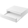 Yamazaki Tower Two-Way Kitchen Under-Appliance Drawer & Sliding Table, White, Approx. W45 X D39.3-64 X H13.5cm (17.7-24.7 Inches), with Sliding Shelf,