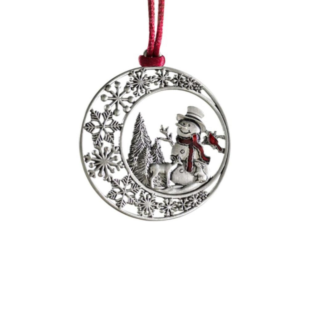 Zinn Weihnachtsbaum Metallanhänger DIY Basteln Hängende Dekoration für Weihnachtsbaum Heimparty