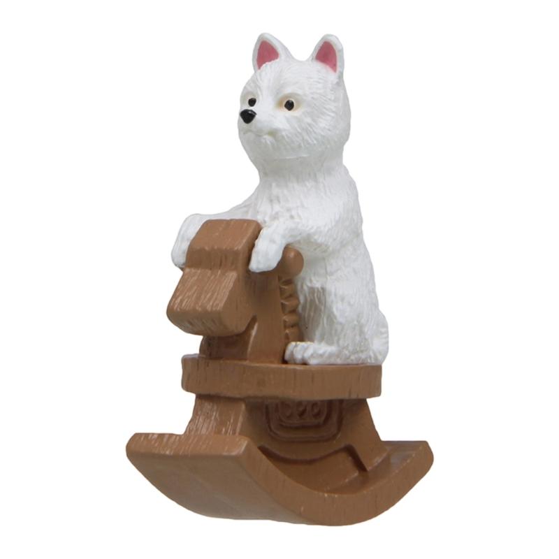 Lovely Double Dog Design PVC Sculpture Vehicle Dashboard Decoration Home Office Display Ornament