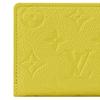 LOUIS VUITTON Portefeuille Comet Grain Cow Leather Wallet Women's Lemon M25709