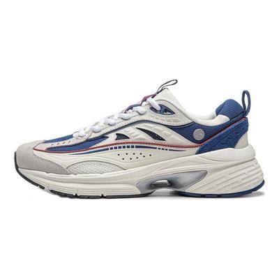 Li Ning Yixing Lite Comfortable Versatile Shock Absorbing Non-Slip Low-Top Casual Shoes Men Sneaker White Blue AGCT503-2