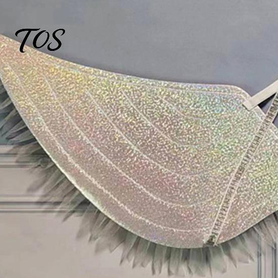 LED Costume Accessories Light-Up Angle Wing, Glowing Feather Wing for Kids Girls, Light Up Performance Wings Fairy Props Christmas Halloween Stage Led