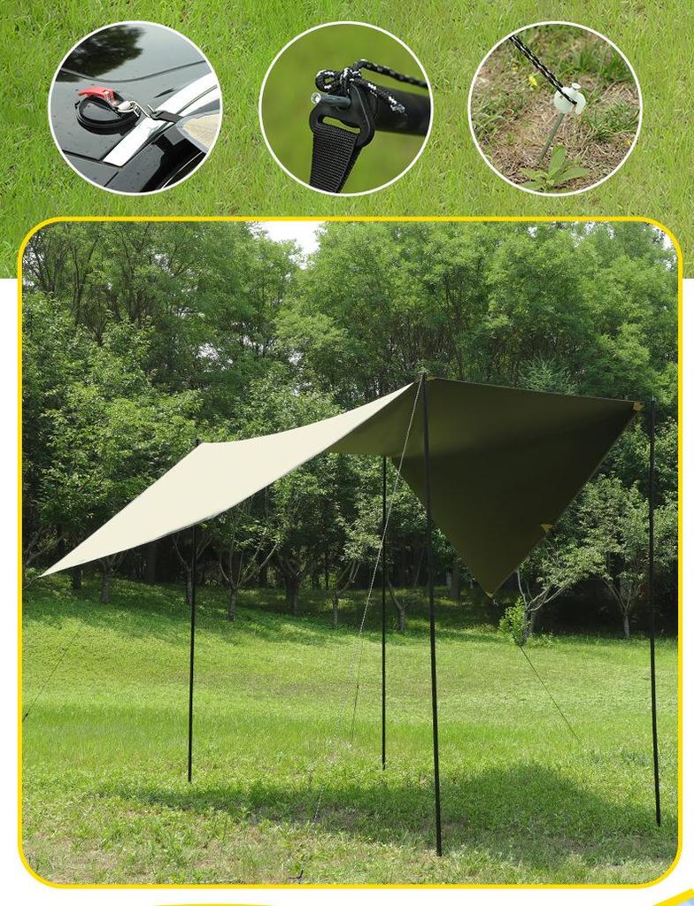 Car Awning Tent: Outdoor Sunshade & Rain Shelter for Vehicles