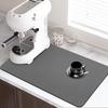 LOPNUR Kitchen Dish Drying Mat, 24"x16" Large Dish Drying Mats for Kitchen Counter, Super Absorbent Dish Drying Pad, Diatomite Coffee Mat Heat