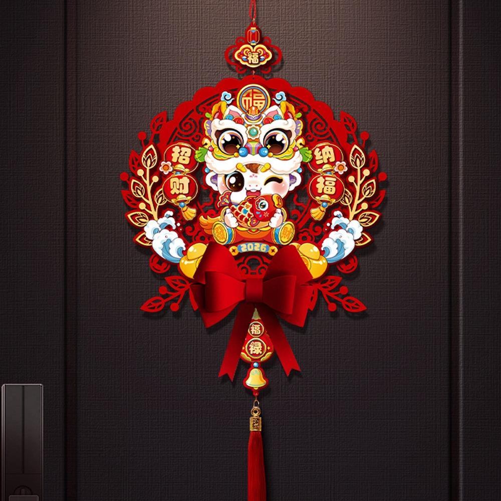 Non-woven Fu Character Door Pendant Traditional Lucky Character Wall Decoration  Lunar New Year