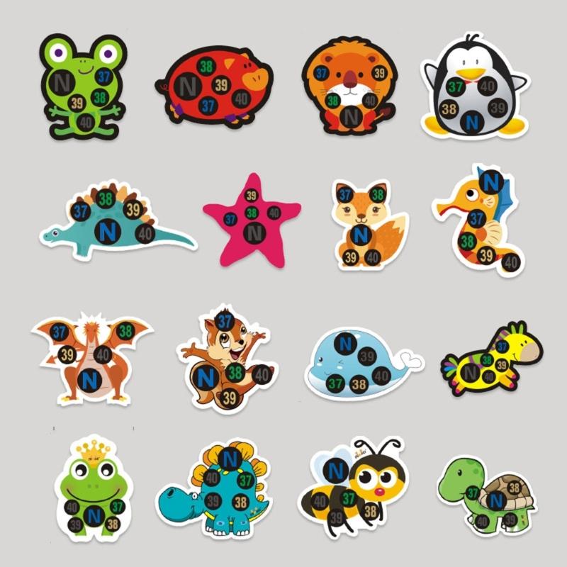 Thermometer Strips Fever Indicators Stickers Baby Forehead Temperature Monitor Strips Efficient Forehead Fever Stickers