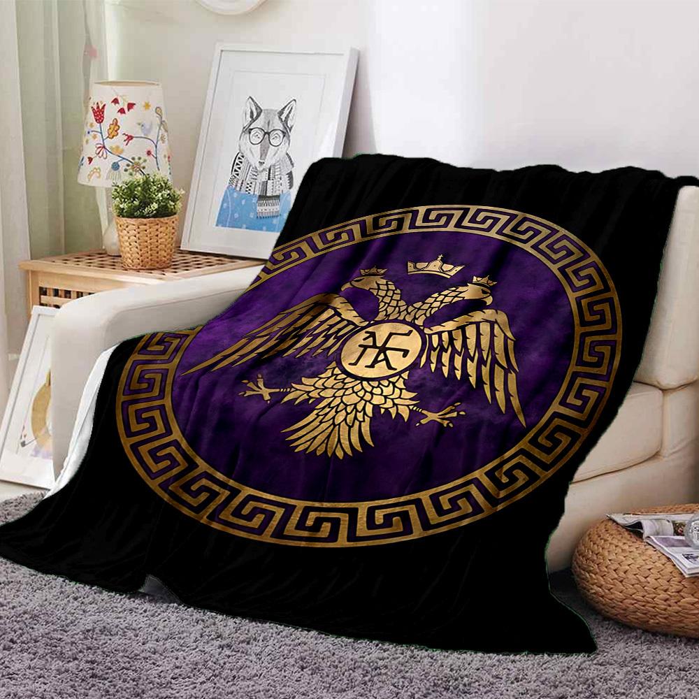 

1pc Eagle Shield Throw Blanket - Soft Flannel, Cozy All-Season Polyester Perfect for Home, Office, Bedroom - Ideal Gift s1203 80cmx120cm(31inx47in)