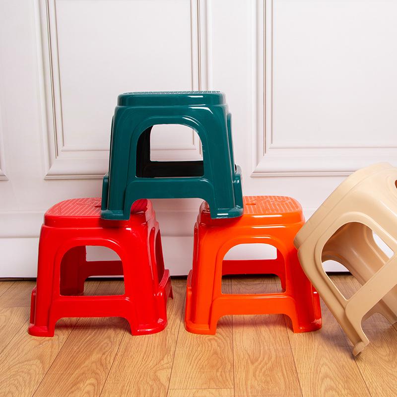 Children's Non-slip Stackable Plastic Stool for Living Room, Bathroom, or Shoe Changing