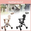 Wheeled Four Collapsible Baby Stroller Lightweight Foldable Convertible Seat