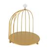 Bird Cage Cosmetic   Gold Space Saving Iron Unique Multifunctional Birdcage Makeup Display Rack for Bathroom