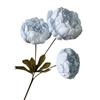 3 Heads Peony Cored Peony Artificial Flower Fake Rose Wedding Living Room Decoration