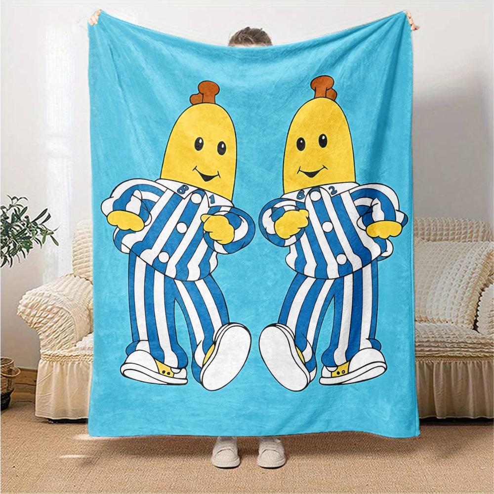1pc Banana Blanket, Gift, for Men and Women, Soft Blanket, Good for Sofa Bed Couch Travel, Lightweight Flannel Blanket