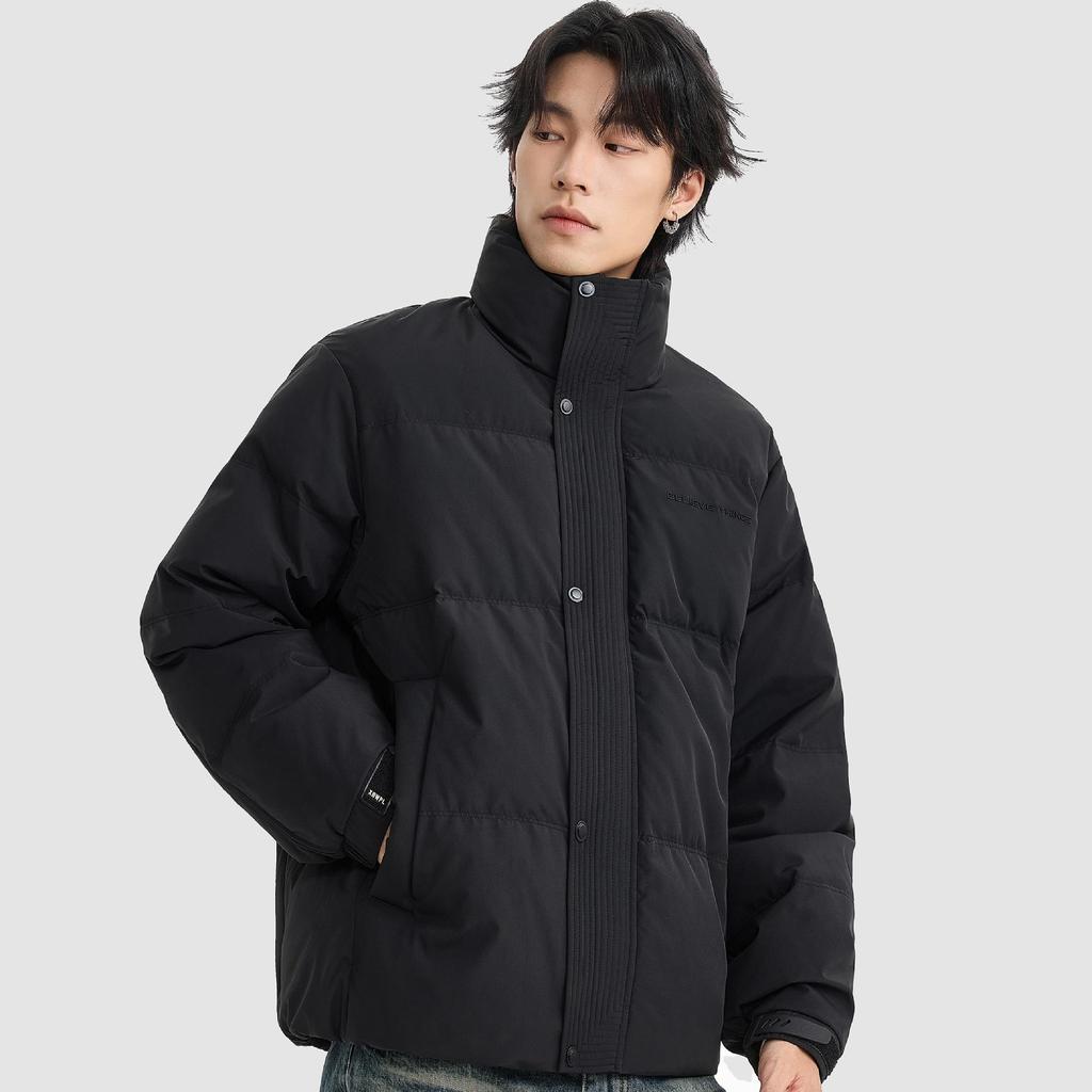 High-End Autumn/Winter American Trend Thick Duck Down Stand Collar Sports Jacket - Men's & Couples Casual Puffer