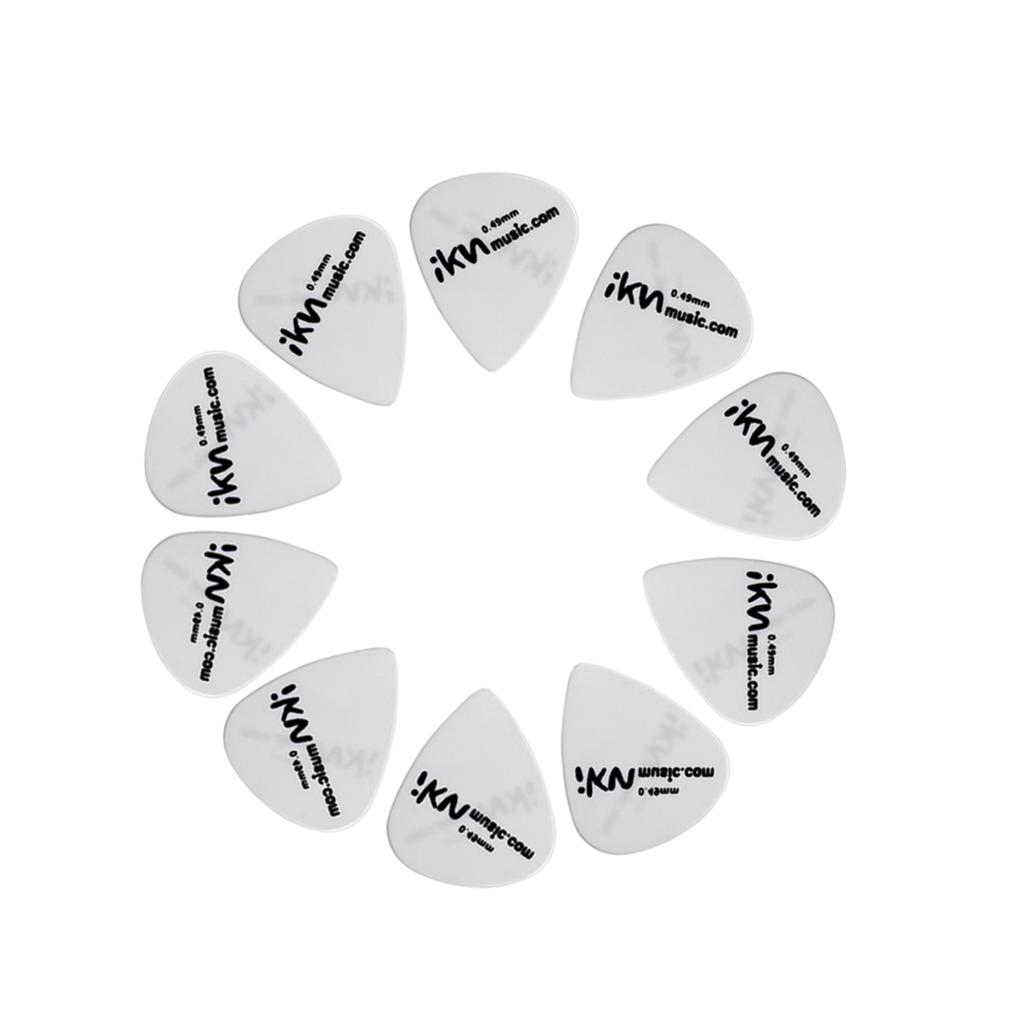 NEW 10PCS Guitar Picks ABS Acoustic Electric Bass Picks Plectrum Guitar Accessories 0.49mm/0.71mm/0.9mm Choose