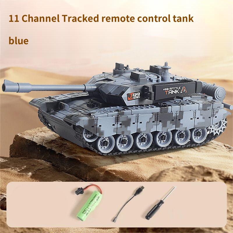 Non-Toxic 5Ch/11Ch Tracked Remote Control Tank Rc Car Toy With Sound Light Radio-Control Clawer Vehicle Children Electric Toys Children Gifts