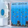 1Pc Shower Curtain - Vibrant Underwater Scene With Colorful Fish And Coral Reef Design Waterproof