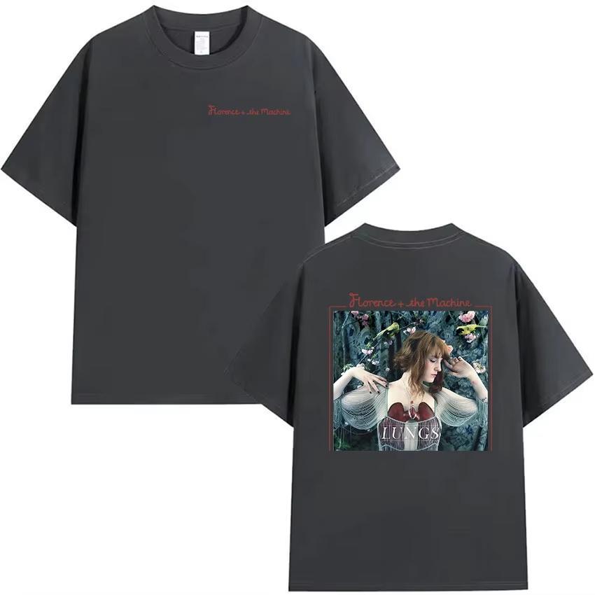 British Band Florence The Machine Tour 2026 Graphic Tshirts Unisex Womens Aesthetic Vintage pure Cotton T Shirt Streetwear