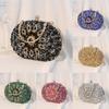 Pochette da Sera in PU con Decorazioni di Diamanti per Eventi Formali e Serate