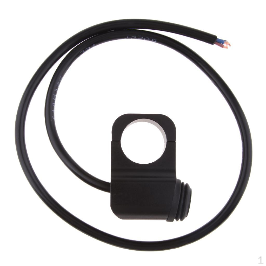 

1 (25мм) Универсальный переключатель вкл/выкл/вкл фары мотоцикла из алюминиевого сплава чёрный