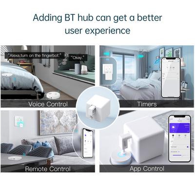 Smart Button Pusher Fingerbot No Wiring Kompatibilní s Alexa Google Home Tuya BT Hub Remote