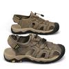 Fashion Summer Men Sandals Genuine Leather Mens Casual Shoes Outdoor Men Leather Sandals for Men Beach Shoes Roman Mens Shoes 46