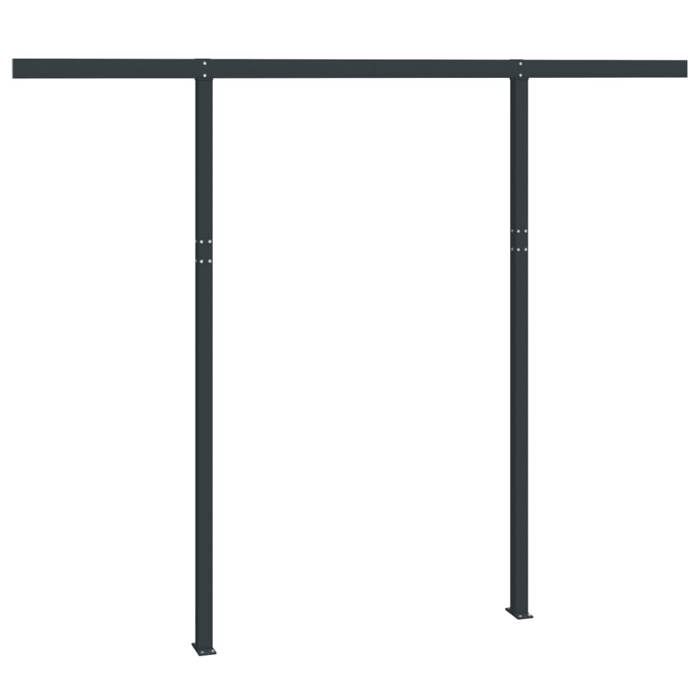 VidaXL Jeu de Poteaux d'Auvent, Poteaux de Rechange pour Auvent, Poteau de Support de Tente Terrasse Patio Jardin, 315099