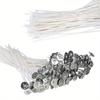 Candle Wicks Measuring, Designed for Candle Crafting with Pre-Waxed Materials, Ideal for Handmade Candle Creation.