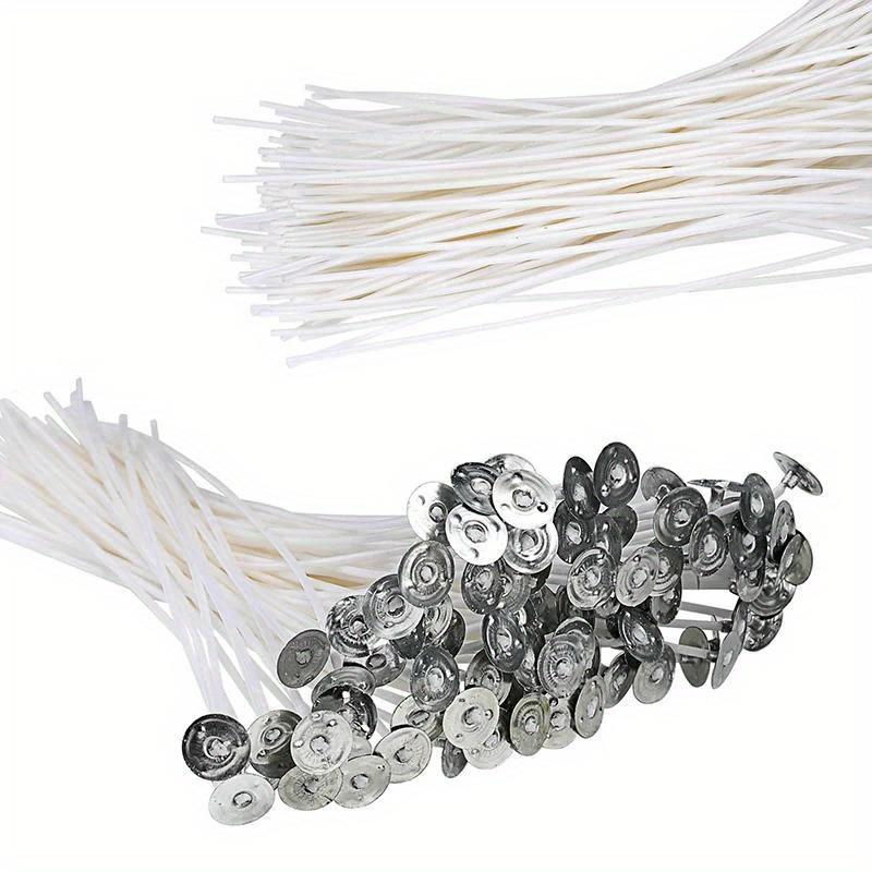 Candle Wicks Measuring, Designed for Candle Crafting with Pre-Waxed Materials, Ideal for Handmade Candle Creation.