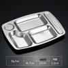 Danshi Zhiyuan 304 Stainless Steel Divided Lunch Tray