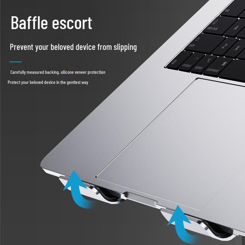 Adjustable Rotating Laptop Stand with Cooling Feature and Height Adjustment for Desktop or Office Use