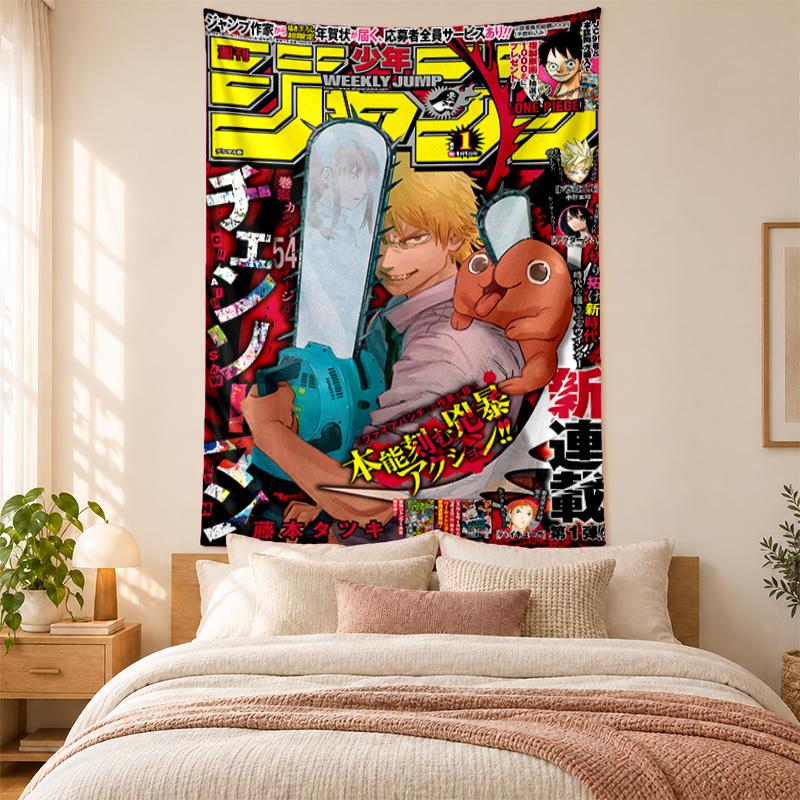 Chainsaw Man Tapestry highquality for decorating living room bedroom dorm walls ideal as bedroom wallart orholiday gift