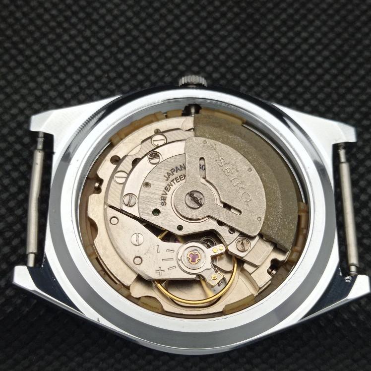 REFURBISHED VINTAGE SEIKO 5 AUTO 6309A JAPAN MENS D/D BLACK WATCH 593c-a314856-9 SKU593c-a314856