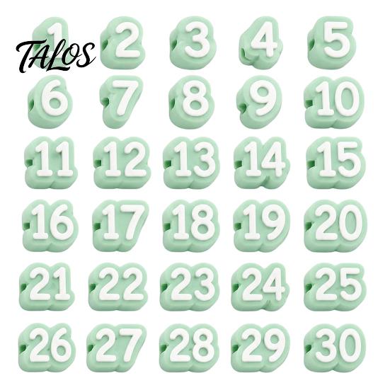 Pencil Identification System 1-20/1-30/1-50 Numbered Toppers, Reusable Classroom Labels Topper for Teachers, Tracking Markers School Organization