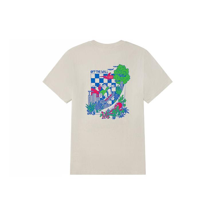 Vans OFF THE WALL T Shirt Unisex Oat VN0A7TQQ2N1 L