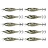 10Pcs Squid Jig Set 8Cm Luminous Uv Shrimp Lure Horizontal Fishing Bait For Cuttlefish Octopus Sea Tackle