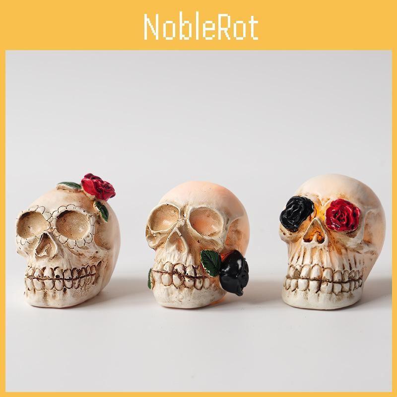 Rose Skull Halloween Model Ornament Small Night Light For Decoration Room