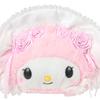 Sanrio Pouch My Ages 3 and 012122 Face-Shaped (White Frill) Melody, Up,