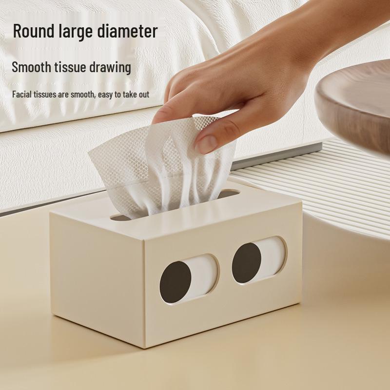Funny Expression Desktop Car Tissue Box - Creative Napkin Holder for Home Use