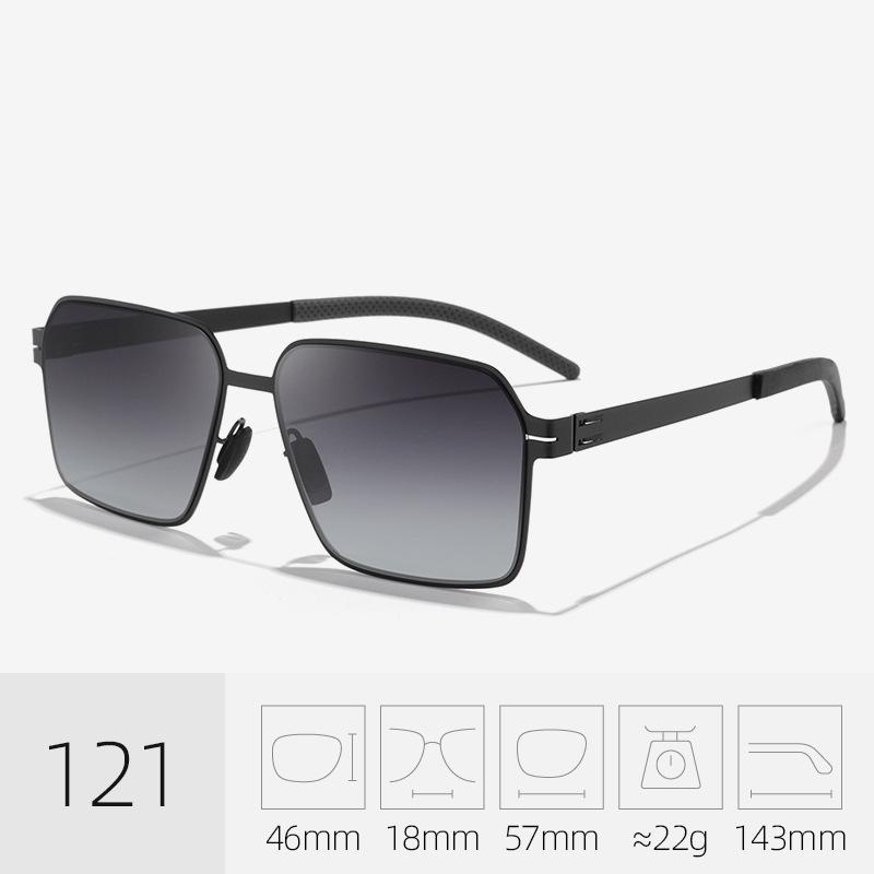 Men's Color-Changing Polarized Sunglasses - Day/Night UV Protection, High-Definition, Fashionable for Driving.