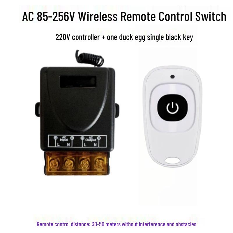 220V 30A Wireless Remote Control Switch for Water Pump, Motor, Range Hood, Exhaust Fan, and Sprayer.