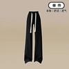 Women's 2 Piece Tracksuit Set Fake Two Piece Hooded Crop Sweatshirt & Elastic Waist Wide Leg Pants Loose Casual Spring Fall Matching Outfit
