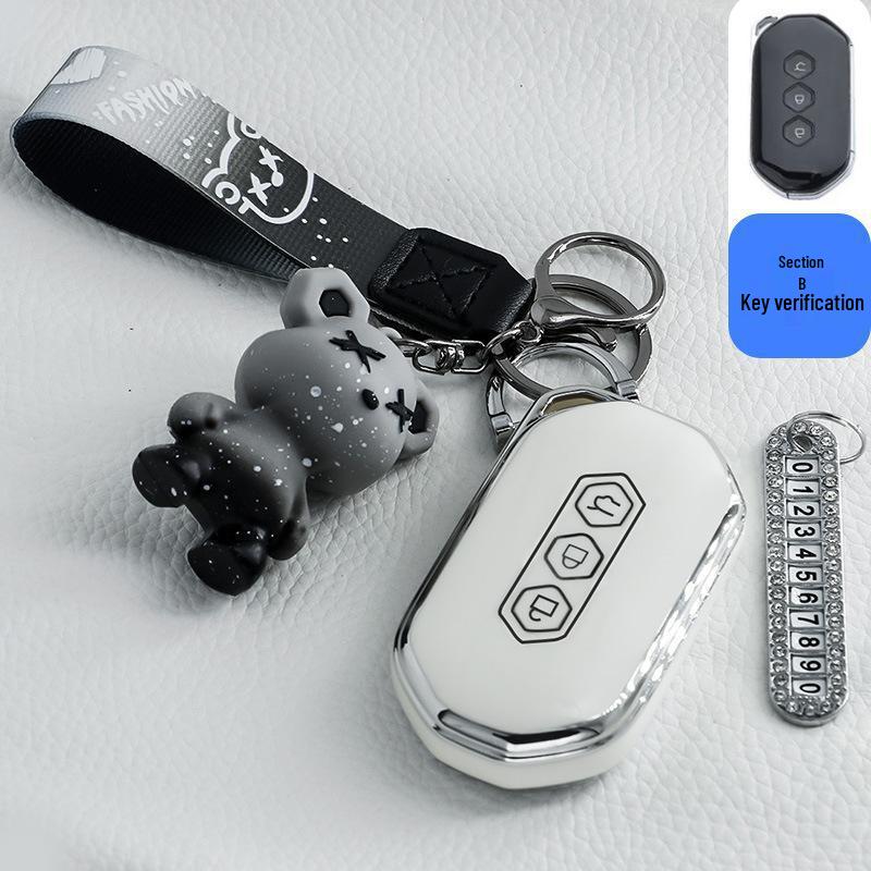 Key Case Shell for Wuling Hongguang MiniEV Macaron 2022 - GAMEBOY GB Design