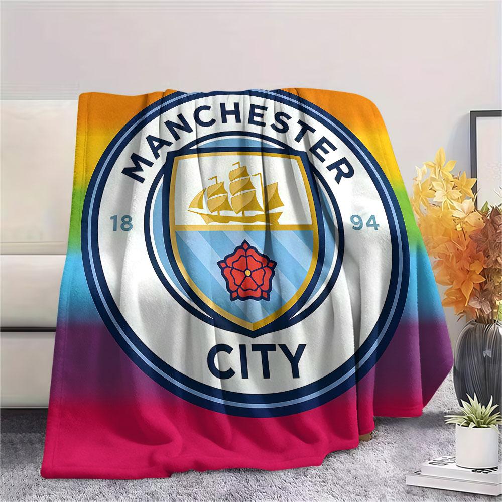 Etihad MCFC Ground Blanket, High quality Comfortable for All Seasons, Home Decor, Warmth and Comfort