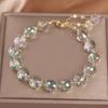 Fashion Elasticity Rope Bracelet Shiny Hand Chain Jewelry Crystal Stone Beads Bracelet  Daily