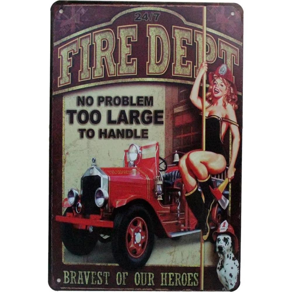 Retro Tin Art in European and American Industrial Style with Human Figures - Creative Wall Decor Paintings Ideal for Bars,