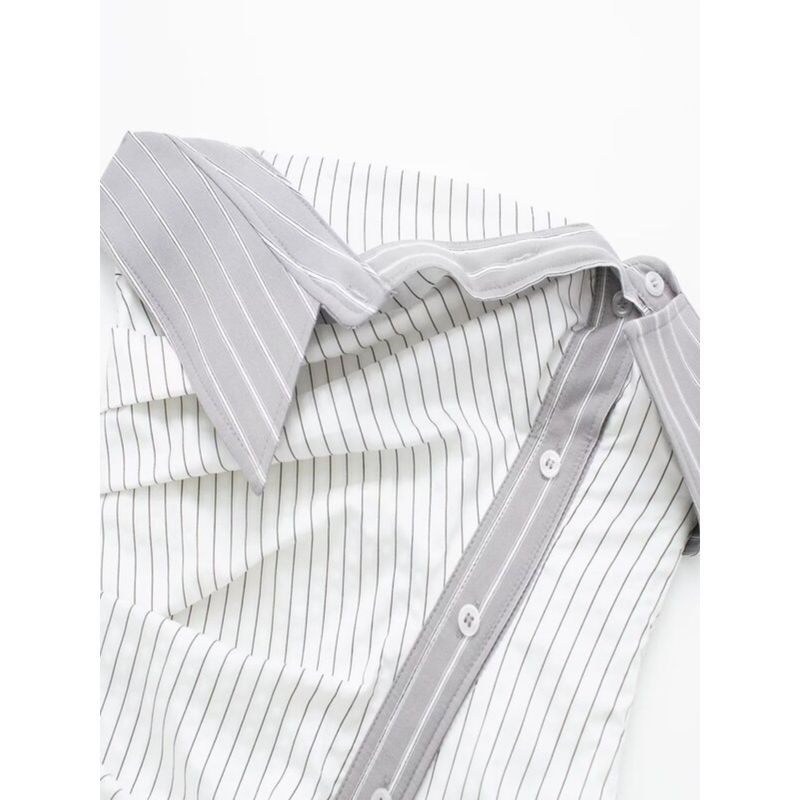 Fashion Style 2024 Spring/Summer New Arrival Silm All-Matching Striped Tube Top Tops Sleeveless Shirt 3067023 064